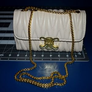 Designer Inspired Cream Handbag